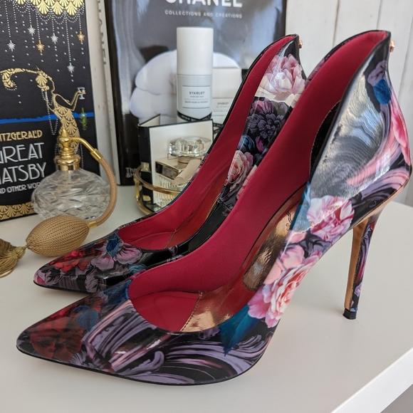 Ted Baker floral heels - Picture 3 of 4